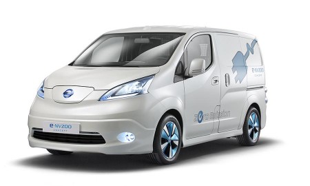 Nissan E-NV200 van.