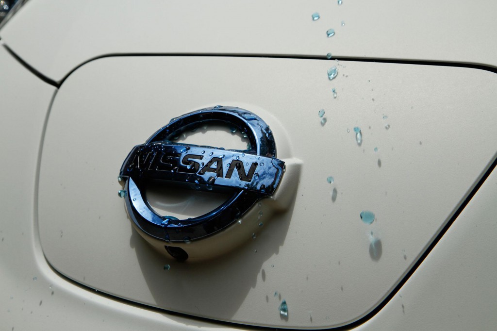 "The "self-cleaning" paint, called Ultra-Ever DryR, creates a protective layer of air between the paint and environment, effectively stopping standing water and road spray from creating dirty marks on the LEAF's surface. Nissan is one of the first carmakers to apply this technology to a vehicle.