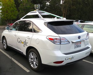 Lexus RX450h retrofitted by Google for its driverless car fleet.