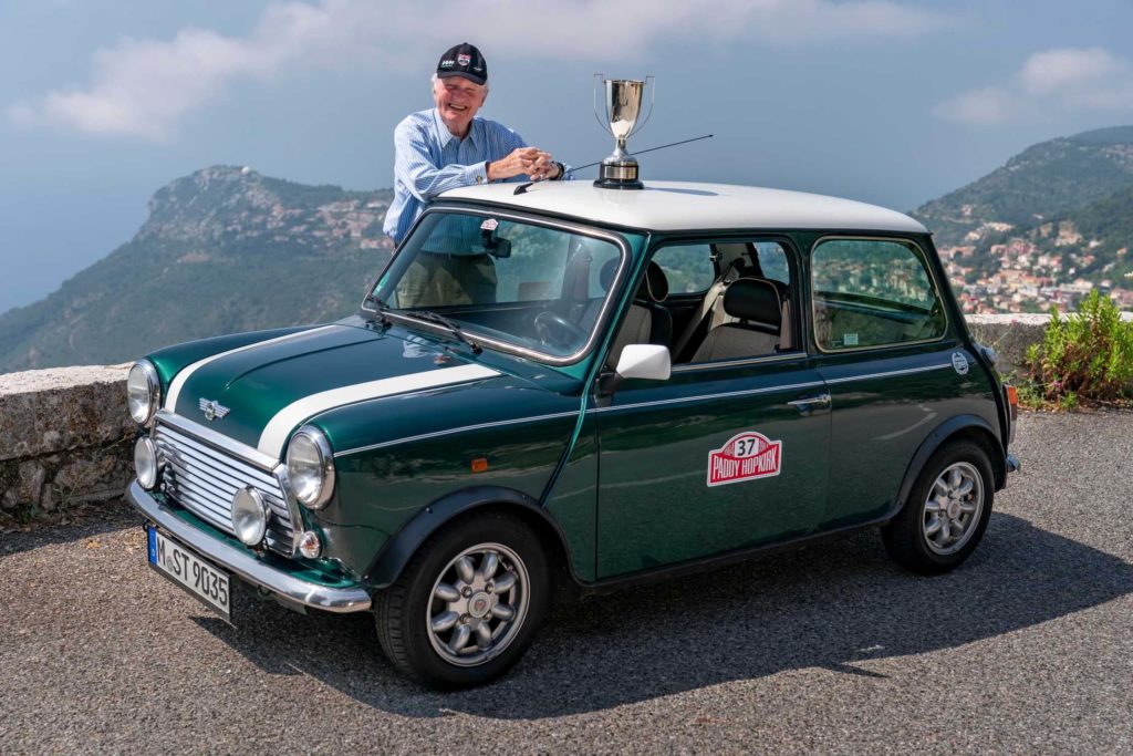 Driving fun typical of the brand is still the passion of the racing driver, now 87 years old. And he continues to relish the challenge of winding country roads.