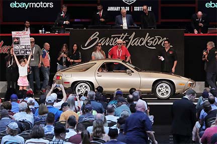 Porsche 928 driven by Tom Cruise in "Risky Business." Photo courtesy Barrett Jackson